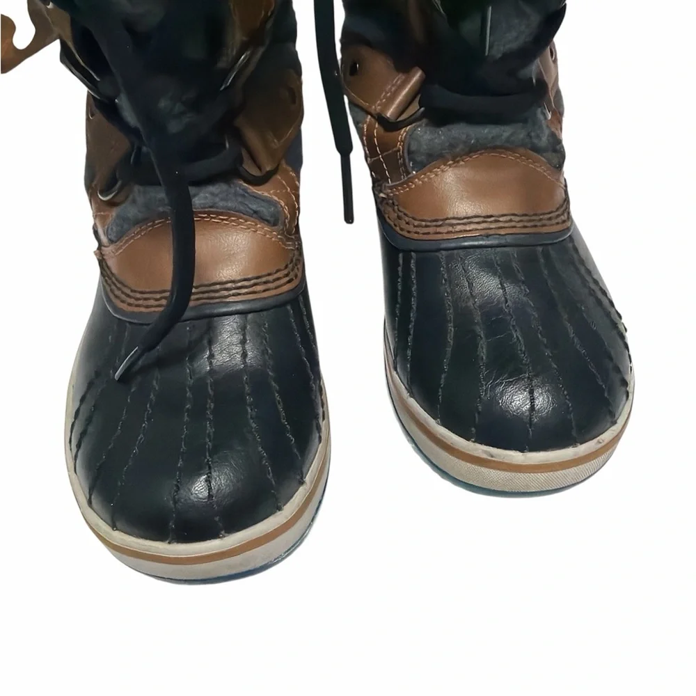 Sorel Tofino II Quilted Felt Waterproof Winter Boots Fur Trim Size 6.5